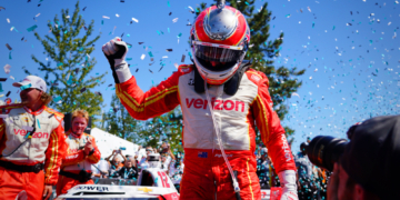 Power celebrated after 110 laps of full commitment on track. Photo: Kevin Dejewski