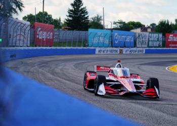 Newgarden was quickest in his special Snap-On livery. Photo: Kevin Dejewski