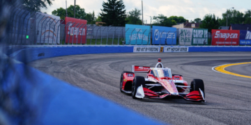 Newgarden was quickest in his special Snap-On livery. Photo: Kevin Dejewski
