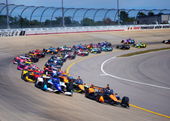 27 cars lined up and ready for action. Photo: Kevin Dejewski