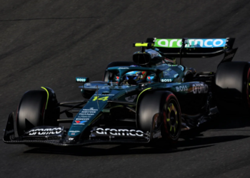 The Aston Martin AMR25 was producing a vastly improved performance in qualifying at the Hungaroring