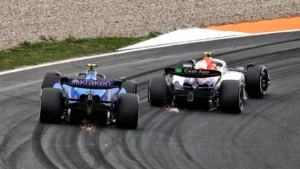 Carlos Sainz was angered that he was penalised for a clash with Liam Lawson in the F1 Dutch GP