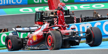 Charles Leclerc taken out by Kimi Antonelli at Turn 3, ending his Dutch GP early