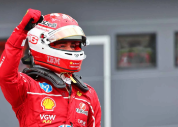 Charles Leclerc took his first pole position of the season in Hungary