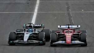 George Russell criticises Charles Leclerc conduct in risky F1 Hungarian GP battle
