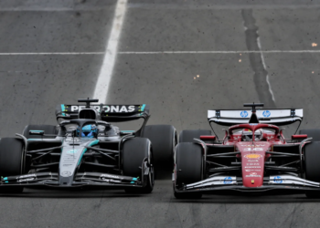 George Russell and Charles Leclerc got close at the Hungaroring
