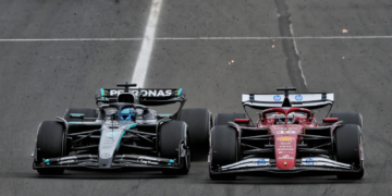 George Russell and Charles Leclerc got close at the Hungaroring