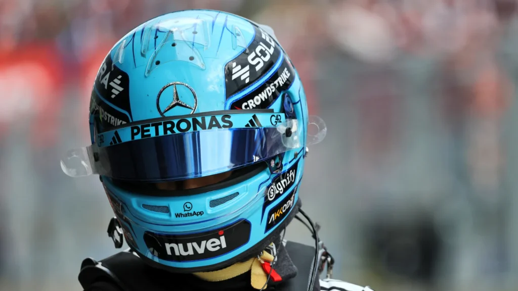 George Russell missed out on pole by half a tenth in Hungary
