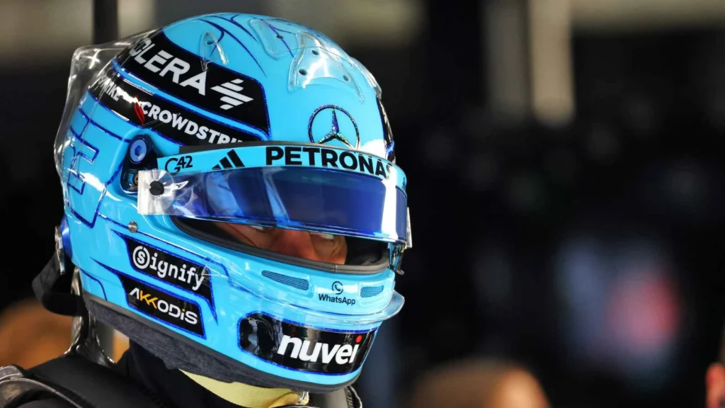 George Russell was caught out by Oscar Piastri’s sudden pit lane move