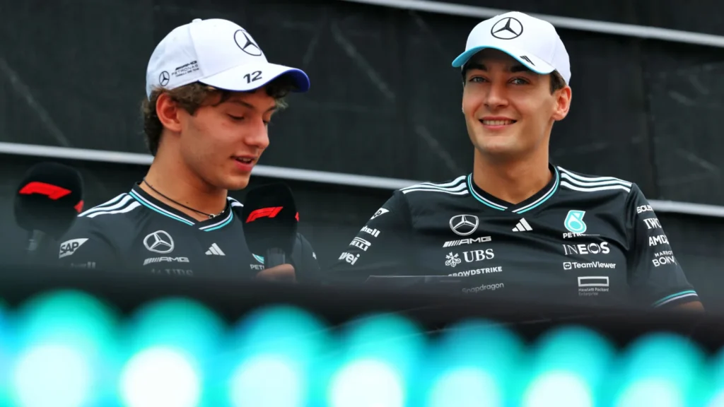Kimi Antonelli has described George Russell as "one of the best"