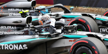 Kimi Antonelli is hopeful of getting to George Russell's level by the en of the year