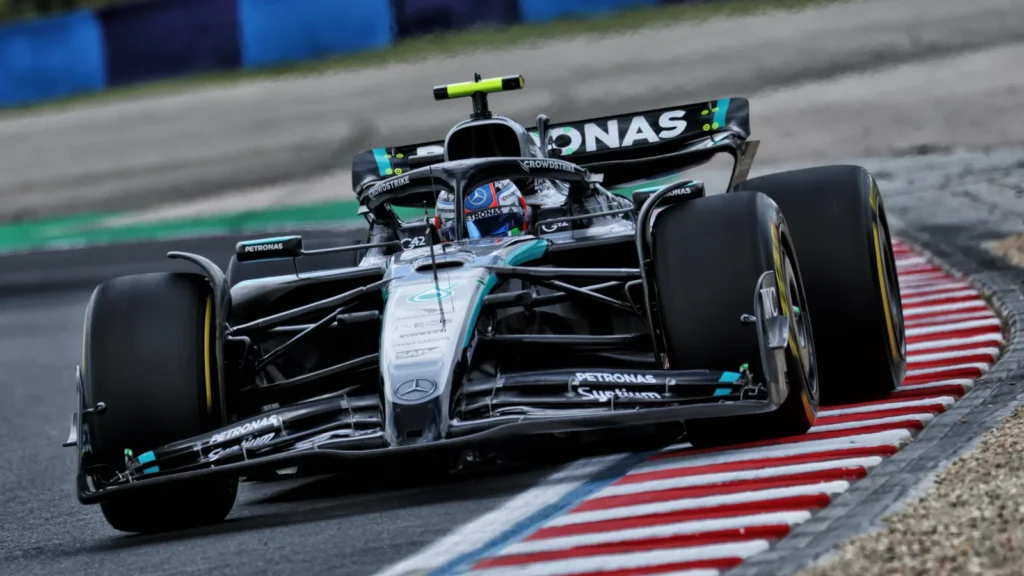 The W16 has been a difficult car to drive for both Kimi Antonelli and George Russell in recent races