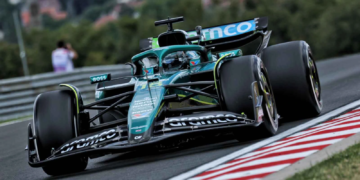 Lance Stroll adopted the updated Silverstone floor for FP1 in Hungary