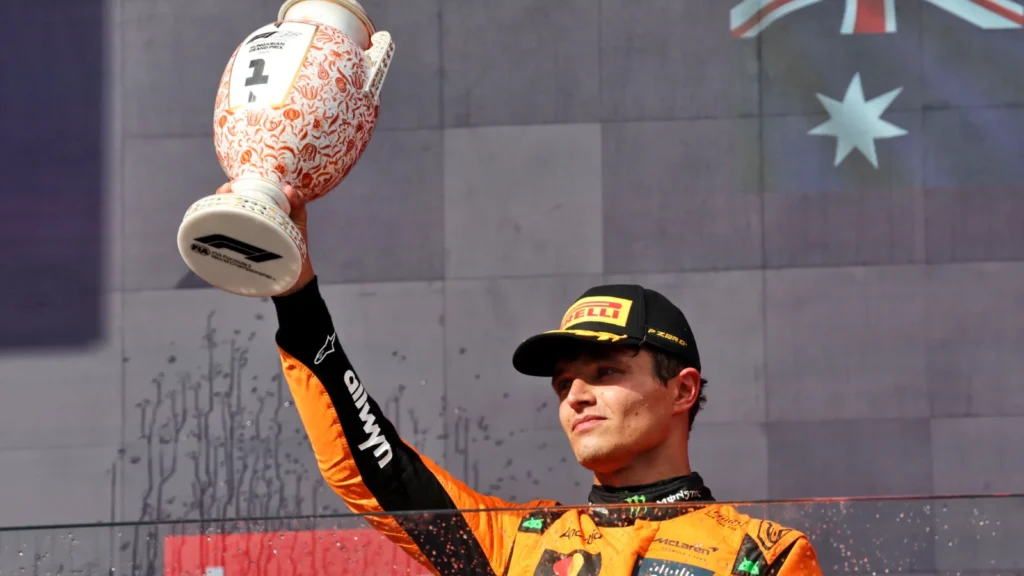 Lando Norris has reduced the gap in the title race to just nine points