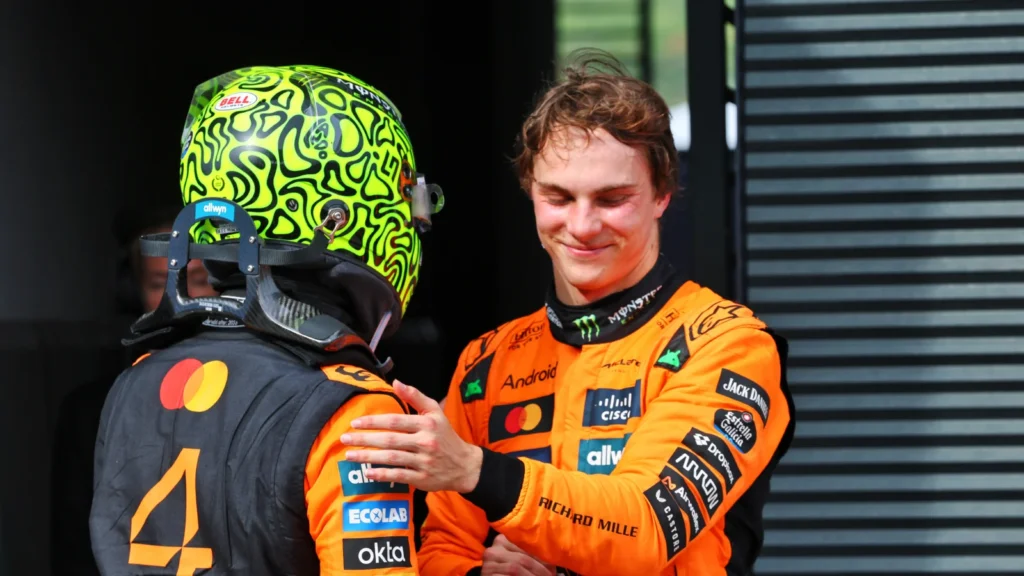 Lando Norris held off Oscar Piastri in Hungary