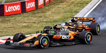 Oscar Piastri almost collided with Lando Norris in Hungary