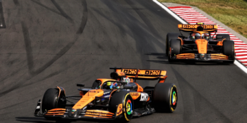 Lando Norris reluctantly yielded to team-mate Oscar Piastri for his maiden Hungary victory last year
