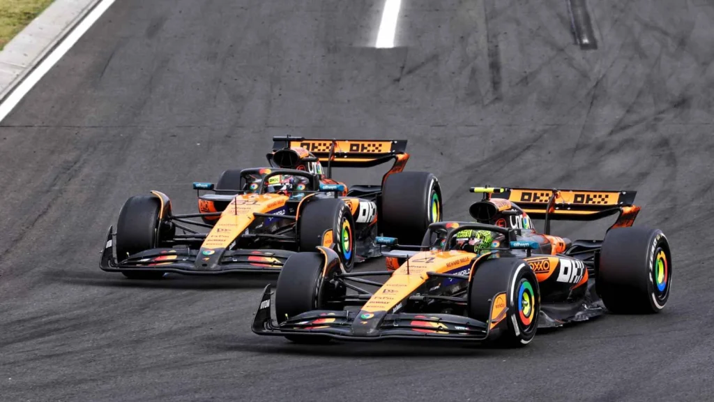 The McLarens duelled once again in the closing stages of the Hungarian GP