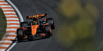 Lando Norris went fastest in FP3 for the Dutch GP