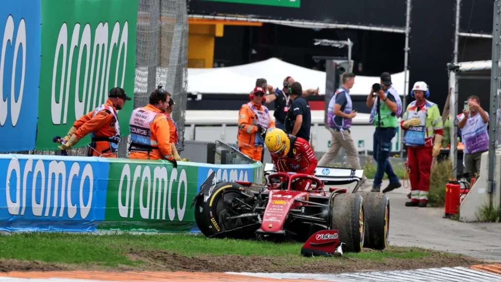 It was all over for Lewis Hamilton at Turn 3
