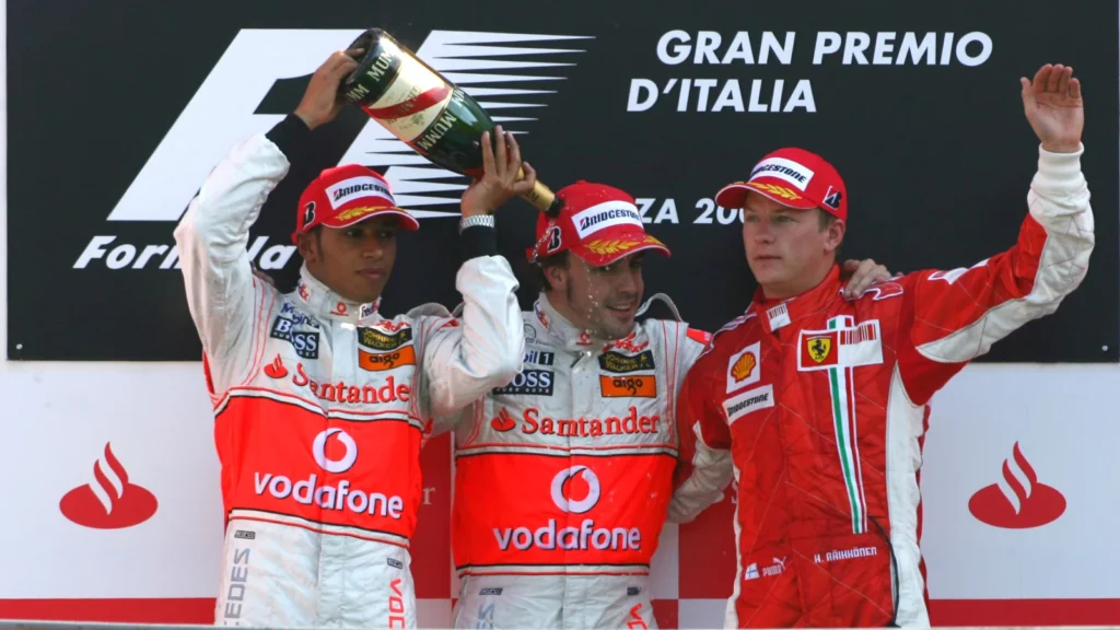 Lewis Hamilton and Fernando Alonso endured a fraught rivalry at McLaren in 2007, which allowed Kimi Raikkonen to take the glory that year