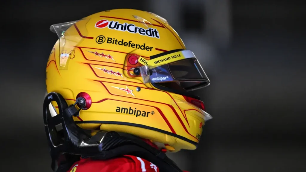 Lewis Hamilton qualified one position behind team-mate Charles Leclerc