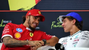 Kimi Antonell has received support from Lewis Hamilton, the man he replaced at Mercedes