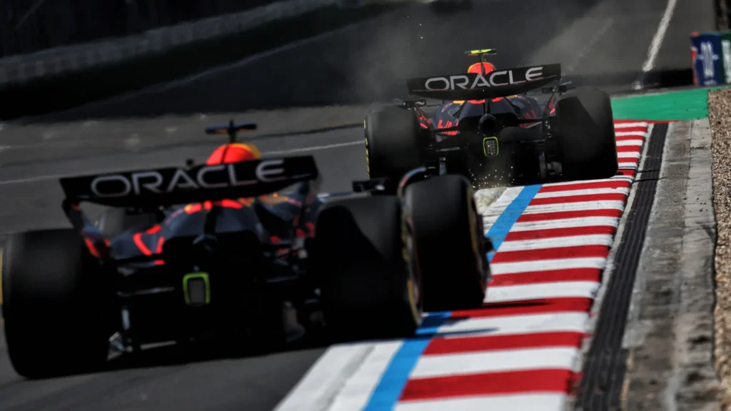 Liam Lawson was seldom close to Max Verstappen on track