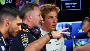 Liam Lawson has denied a sense of tension at Red Bull that preceded Christian Horner's sacking