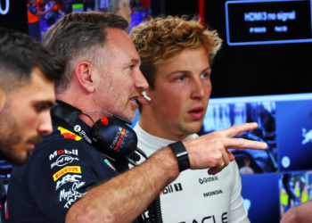 Liam Lawson has denied a sense of tension at Red Bull that preceded Christian Horner's sacking