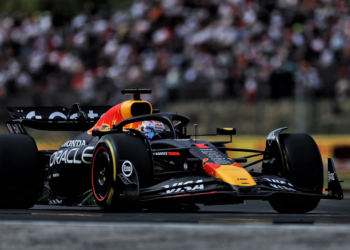 Max Verstappen struggled with the RB21 at the Hungaroring during free practice