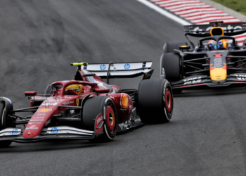 Lewis Hamilton and Max Verstappen almost came together once again in Hungary