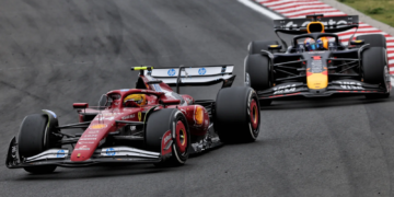 Lewis Hamilton and Max Verstappen almost came together once again in Hungary