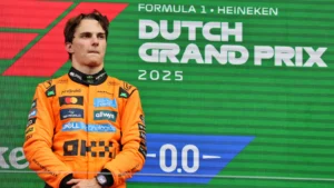 Oscar Piastri won the F1 Dutch GP to open up a 34-point lead on team-mate Lando Norris