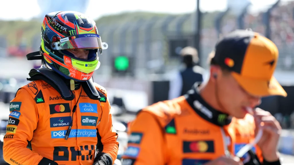 Oscar Piastri took pole position for the Dutch GP, having leapfrogged team-mate Lando Norris