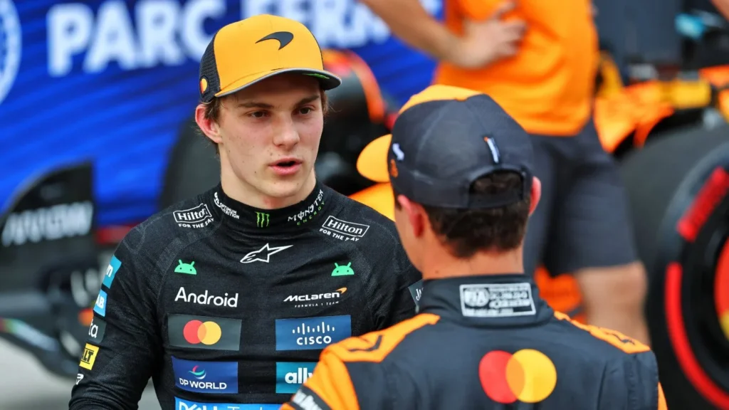Oscar Piastri will start the 2025 Hungarian GP from P2 with Lando Norris just behind him