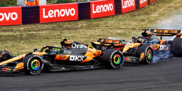 Oscar Piastri and Lando Norris got close again in Hungary