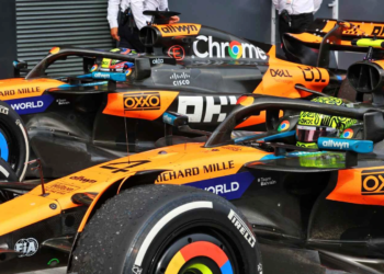 Lando Norris secured a fourth victory in a row for McLaren at the Hungaroring