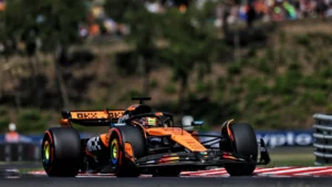 Oscar Piastri settled for second place after qualifying for the F1 Hungarian GP