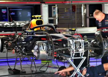 Red Bull's RB21 is one of only three cars with upgrades at Hungary this weekend