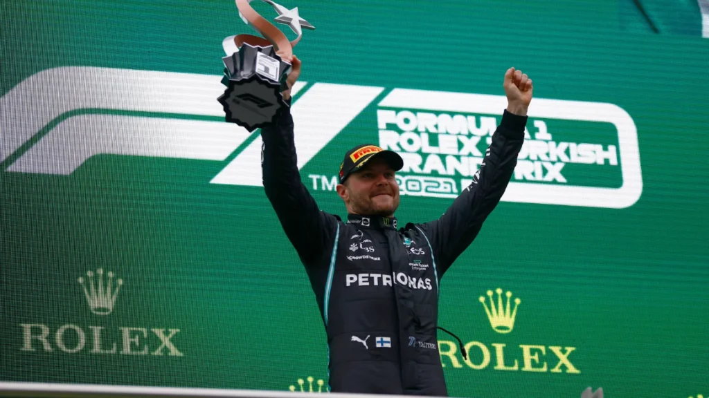 Valtteri Bottas won 10 races with Mercedes