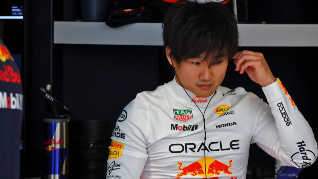 Yuki Tsunoda could only finish 16th in the race, completing the longest-ever point-less streak for a Red Bull driver