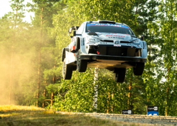 Kalle on course in Finland