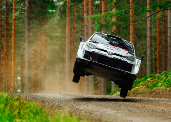 Kalle Rovanperä leads five-driver Toyota lockout in Finland.