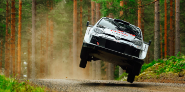 Kalle Rovanperä leads five-driver Toyota lockout in Finland.