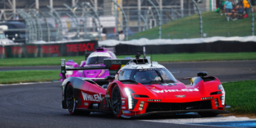 Cadillac’s Fred Vesti leads at Indianapolis at IMSA’s halfway mark