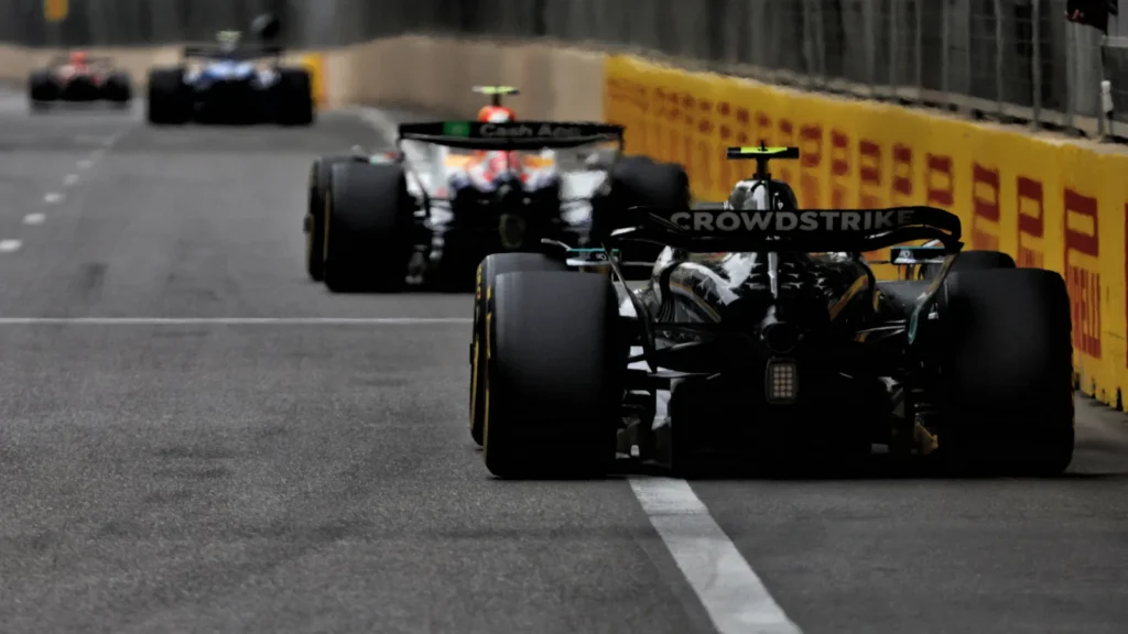 Kimi Antonelli Mercedes fight back in Baku