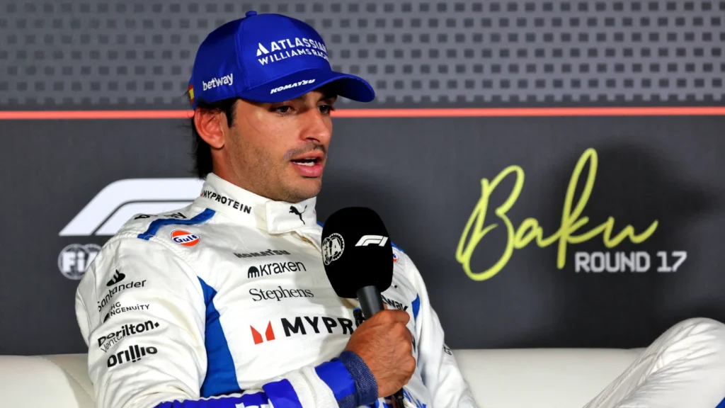 Carlos Sainz pleased with his front row start for the F1 Azerbaijan GP