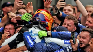 Carlos Sainz left his Williams team elated after his third place in the Azerbaijan GP