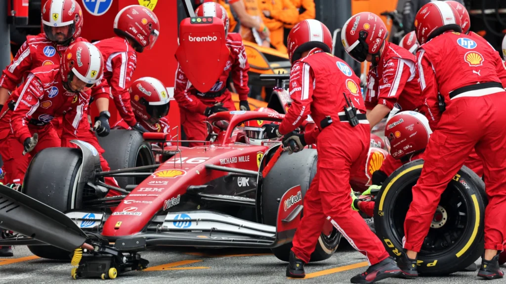 Ferrari opted to cover Mercedes, leading to Charles Leclerc's race-ending contact